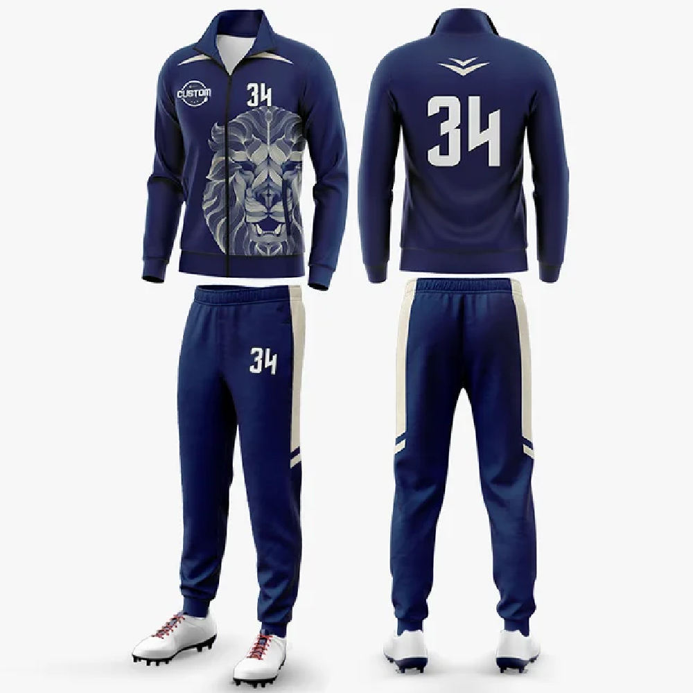 Improvment Sports Custom Mens Soccer Tracksuits Youth Football Tracksuit 100% Polyester Training Uniform Soccer Sportswear Half Zipper Tracksuits